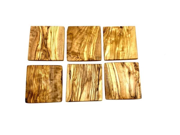 DESSOUS-DE VERRE en bois d'olivier